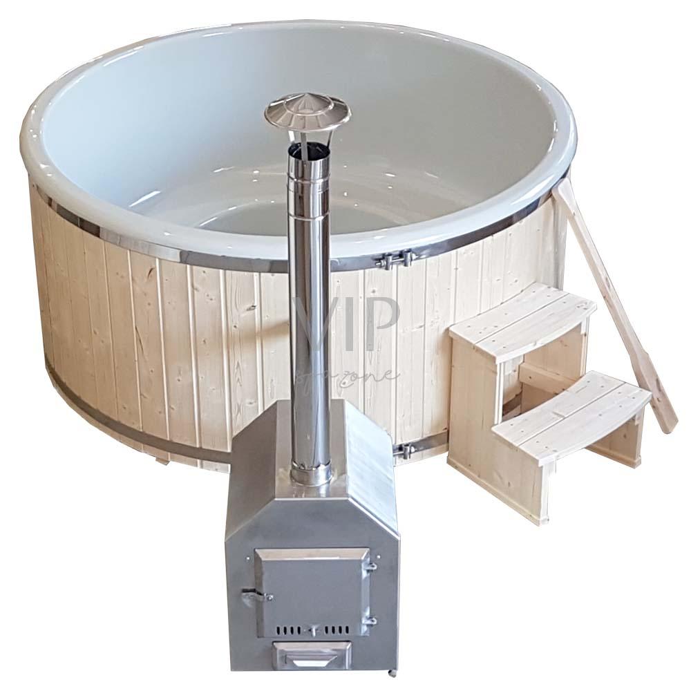 180 cm Fiberglass Hot Tub Outside Heater Set VIP Spa Zone